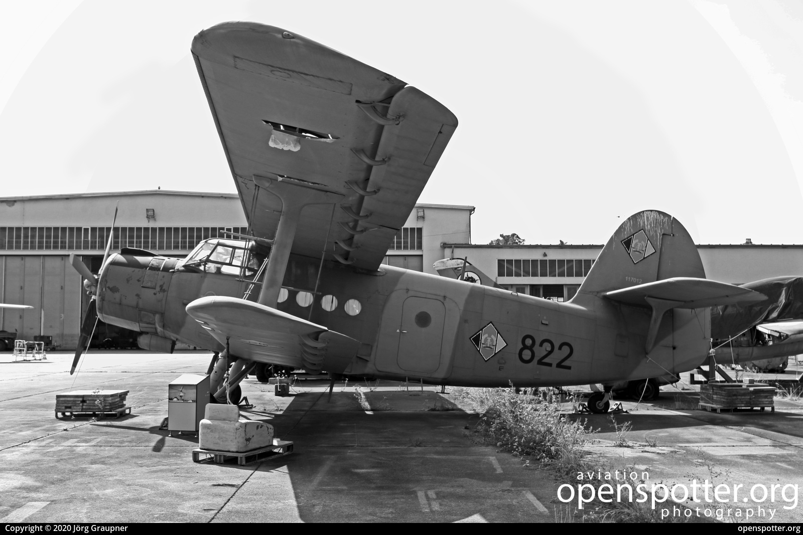 822 - Luftstreitkräfte der DDR (East German Air Force) Antonov An-2 at RAF Gatow (GWW/EDBG) taken by Jörg Graupner | openspotter.org | ID: 70299