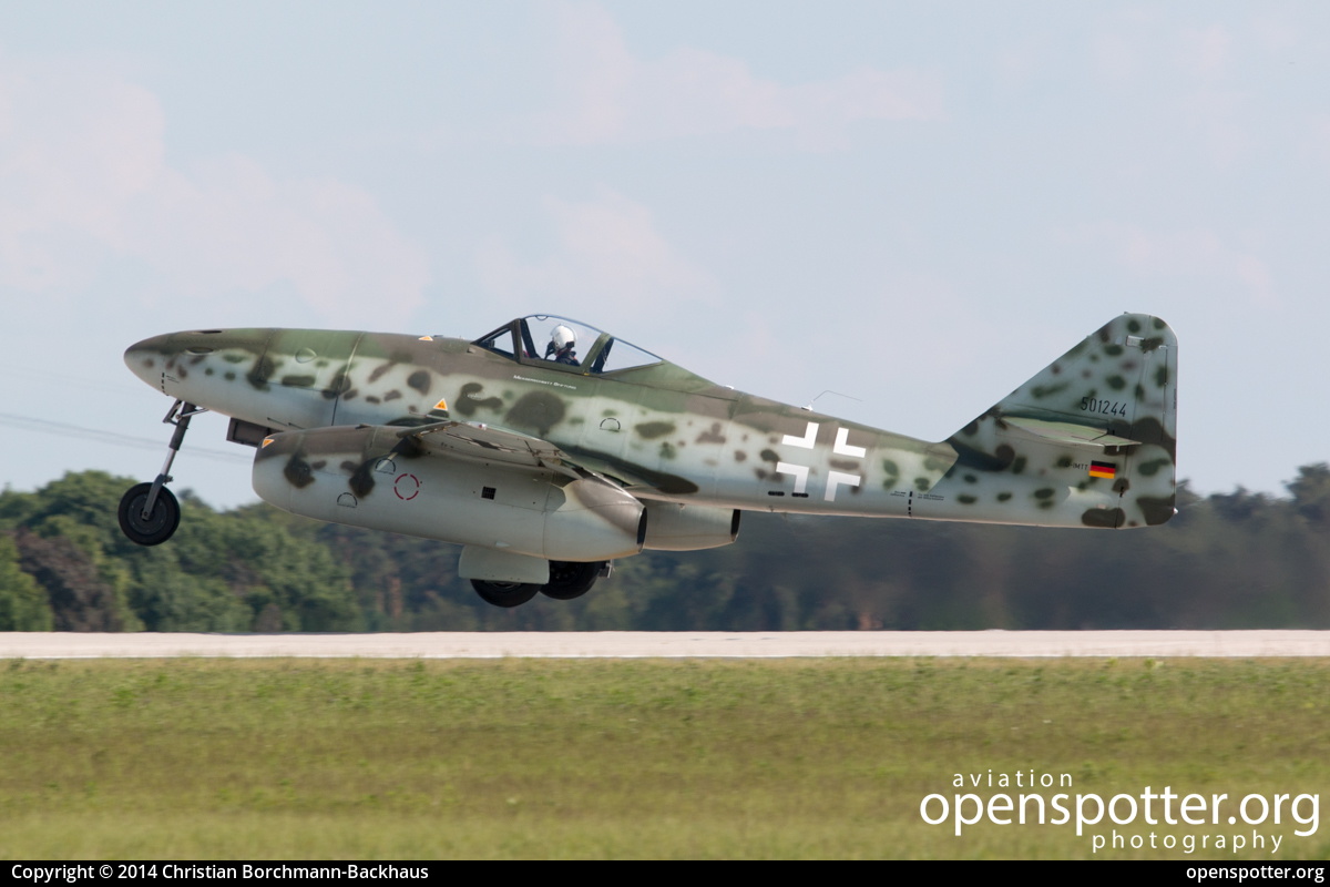 D-IMTT - Messerschmitt Stiftung Messerschmitt Me-262A-1C at Berlin-Schönefeld International Airport (SXF/EDDB) taken by Christian Borchmann-Backhaus | openspotter.org | ID: 16156