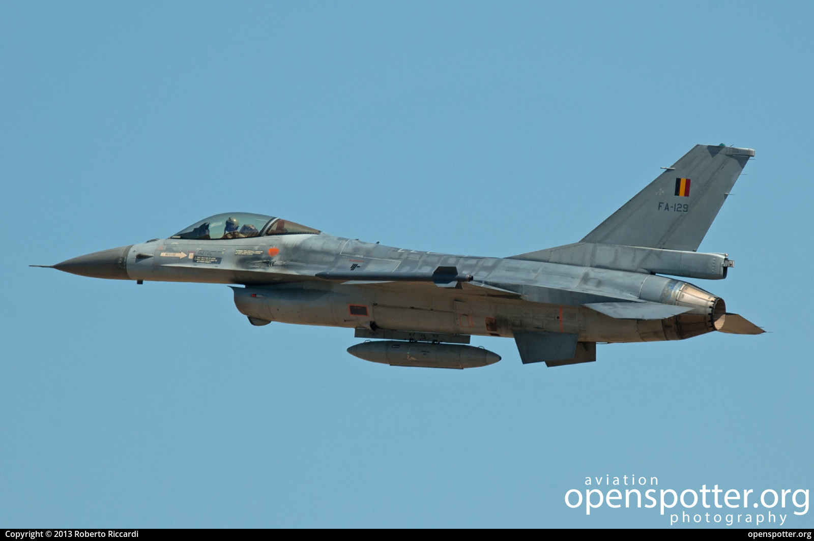 FA-129 - Belgian Air Force General Dynamics F-16AM Fighting Falcon at Kecskemét Air Base (LHKE) taken by Roberto Riccardi | openspotter.org | ID: 66614