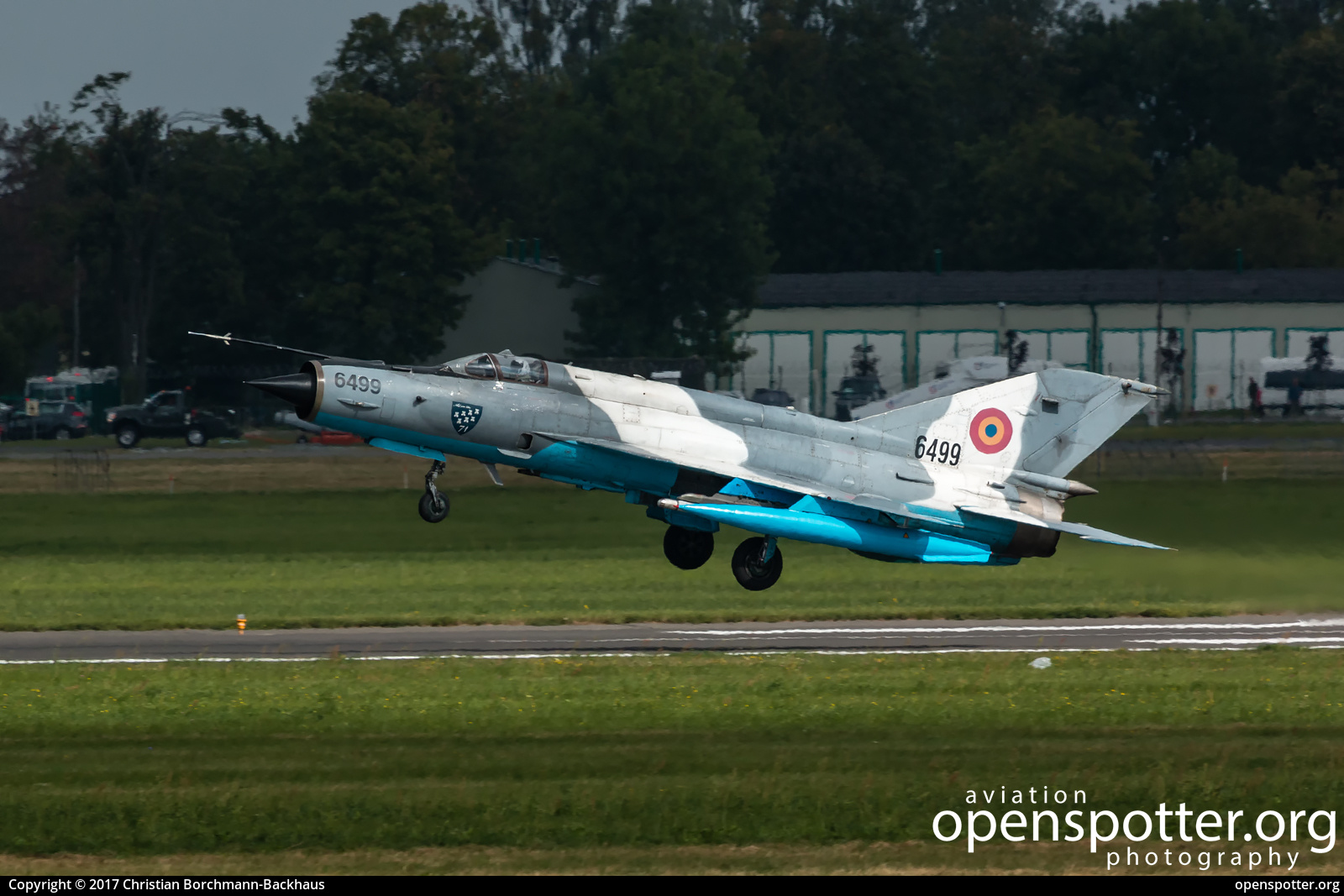 6499 - Romanian Air Force Mikroyan Gurevich MiG-21MF Lancer C at Radom-Sadków Airport (RDO/EPRA) taken by Christian Borchmann-Backhaus | openspotter.org | ID: 47337