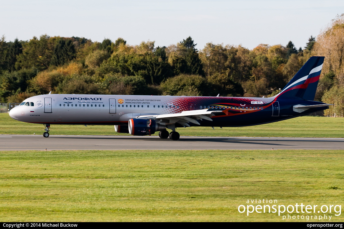 VP-BTL - Aeroflot Russian Airlines Airbus A321-211 at Hamburg Airport (Fuhlsbüttel Airport) (HAM/EDDH) taken by Michael Buckow | openspotter.org | ID: 24844