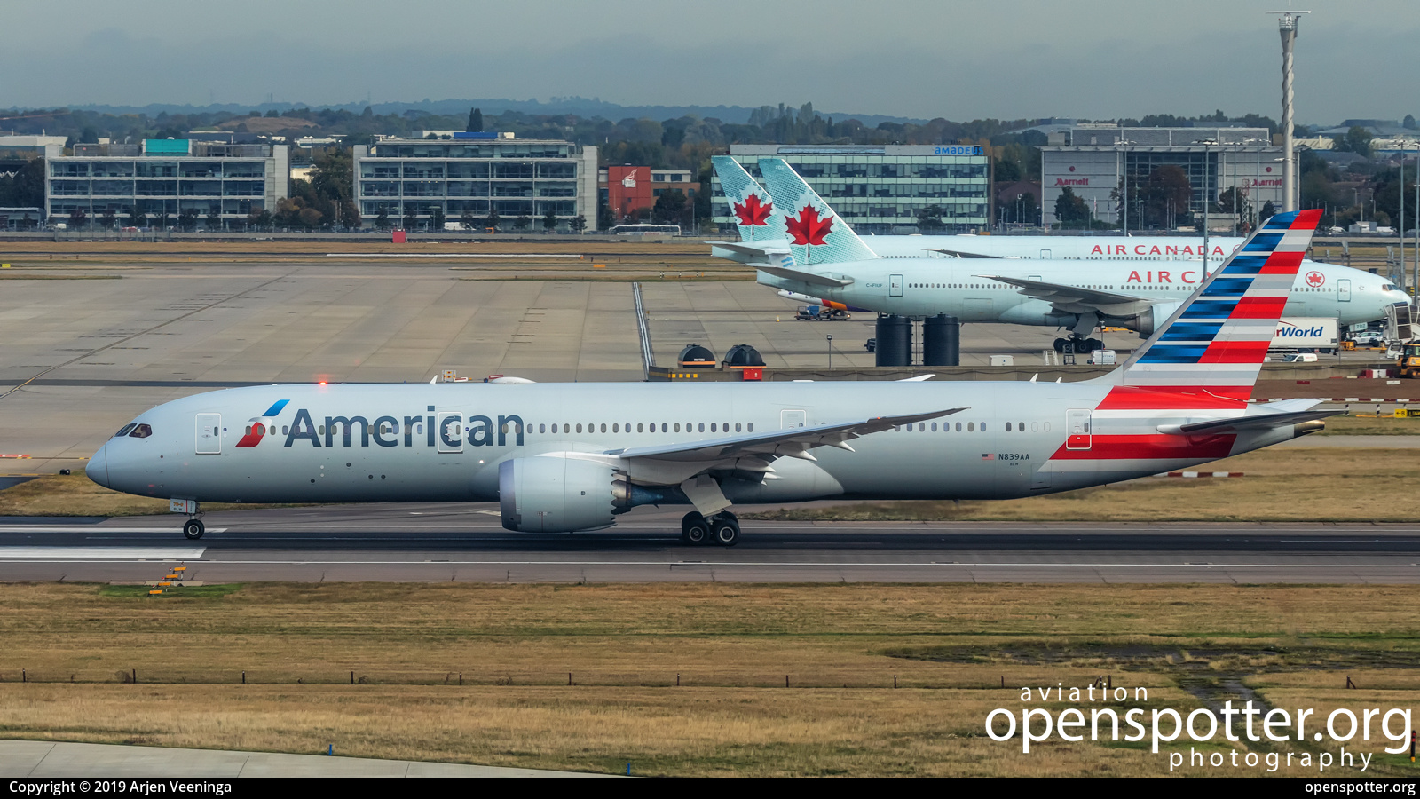 N839AA - American Airlines Boeing 787-9 Dreamliner at London Heathrow Airport (LHR/EGLL) taken by Arjen Veeninga | openspotter.org | ID: 74319