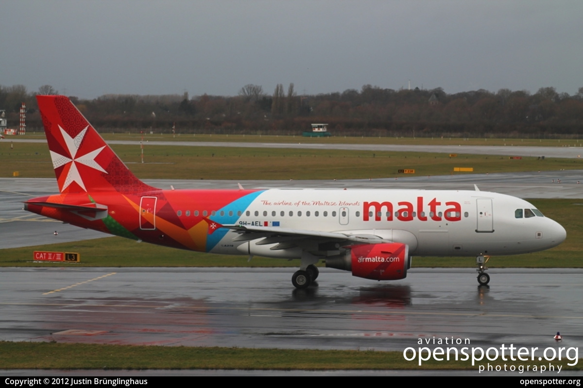 9H-AEL - Air Malta Airbus A319-112 at Düsseldorf International Airport (DUS/EDDL) taken by Justin Brünglinghaus | openspotter.org | ID: 5235