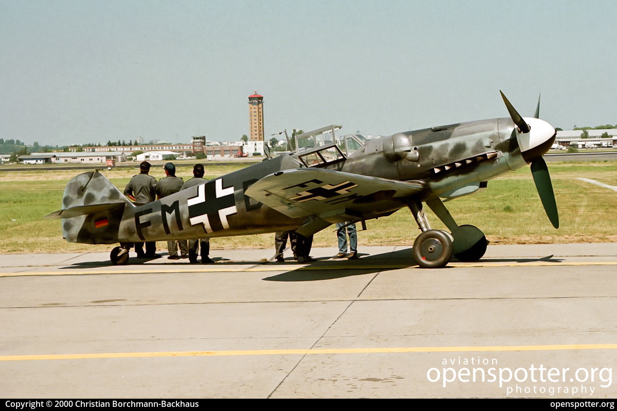 D-FMBB - Messerschmitt Stiftung Messerschmitt Bf-109 G6 at Berlin-Schönefeld International Airport (SXF/EDDB) taken by Christian Borchmann-Backhaus | openspotter.org | ID: 722