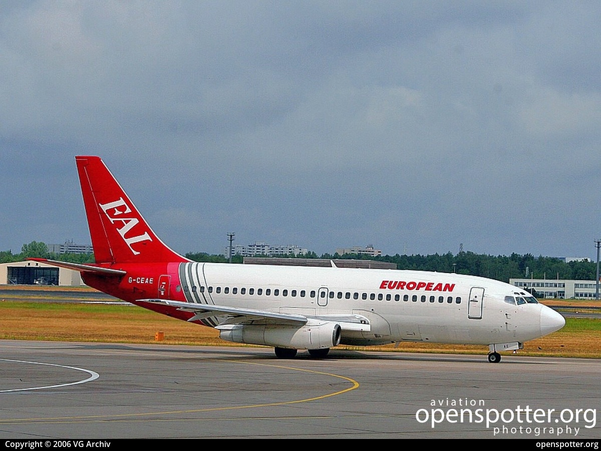 G-CEAE - European Aircharter Boeing 737-229(A) at Berlin-Tegel Airport (TXL/EDDT) taken by VG Archiv | openspotter.org | ID: 69143