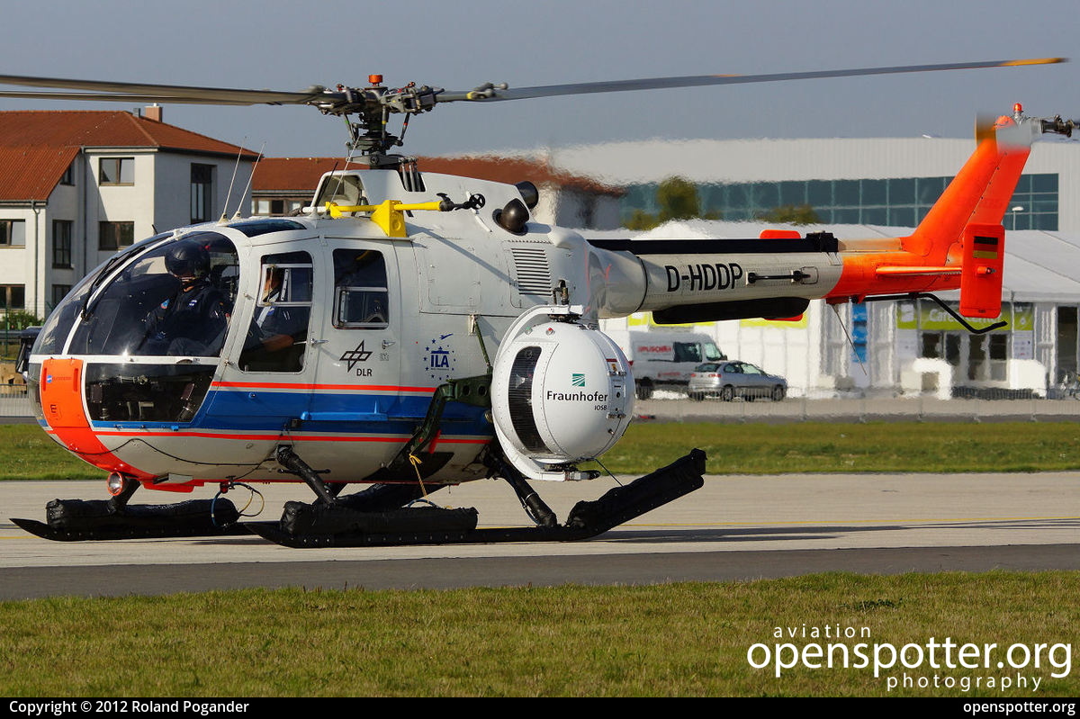 D-HDDP - DLR Deutsches Zentrum für Luft- und Raumfahrt Eurocopter (MBB) BO105C at Berlin-Schönefeld International Airport (SXF/EDDB) taken by Roland Pogander | openspotter.org | ID: 4312