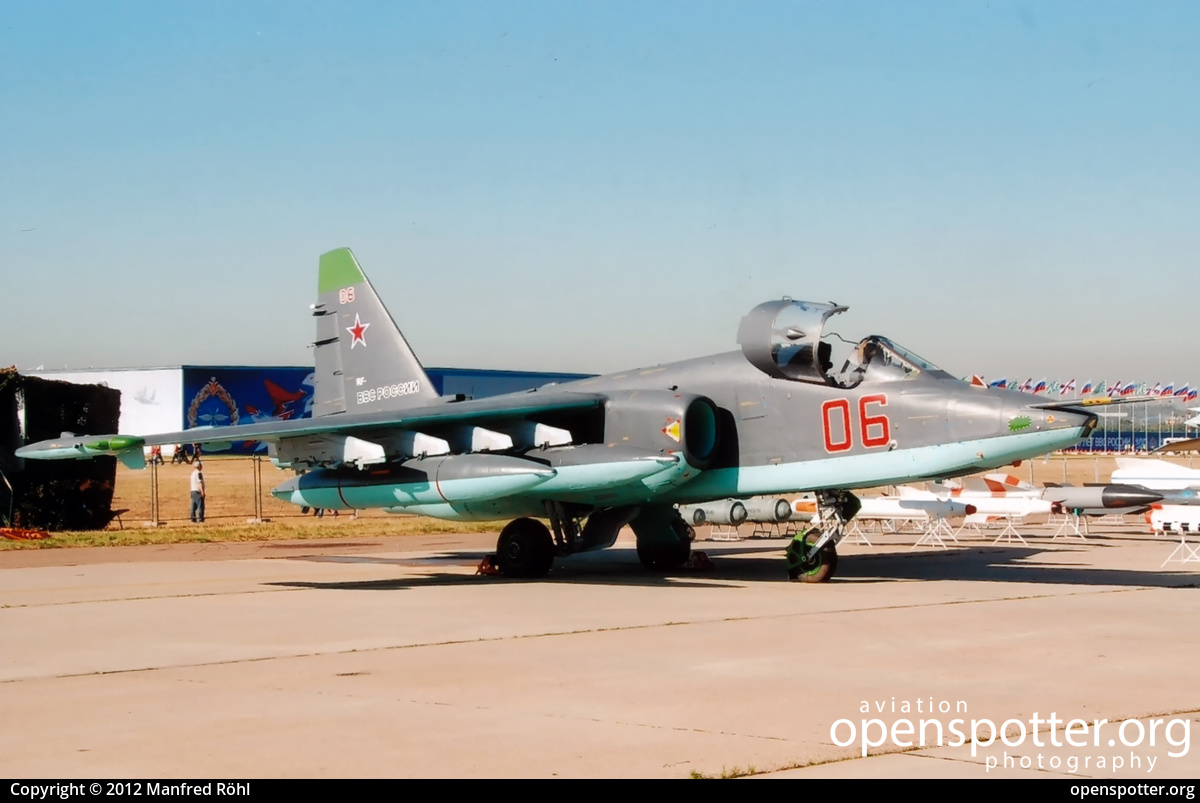 06 RED - Russian Federation Air Force Sukhoi Su-25SM at Zhukovsky International Airport (ZIA/UUBW) taken by Manfred Röhl | openspotter.org | ID: 50723