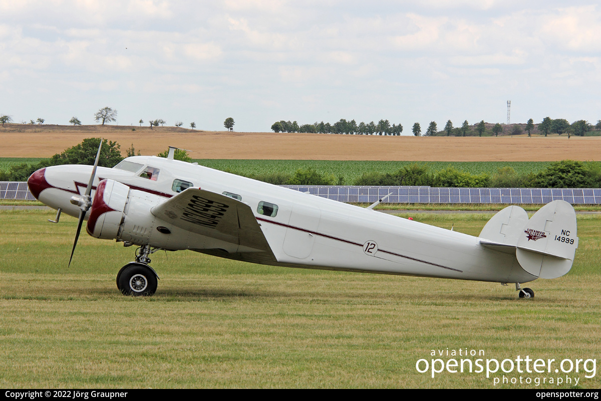NC14999 - Private / Untitled Lockheed 12A Electra Junior at Flugplatz Ballenstedt (EDCB) taken by Jörg Graupner | openspotter.org | ID: 81984