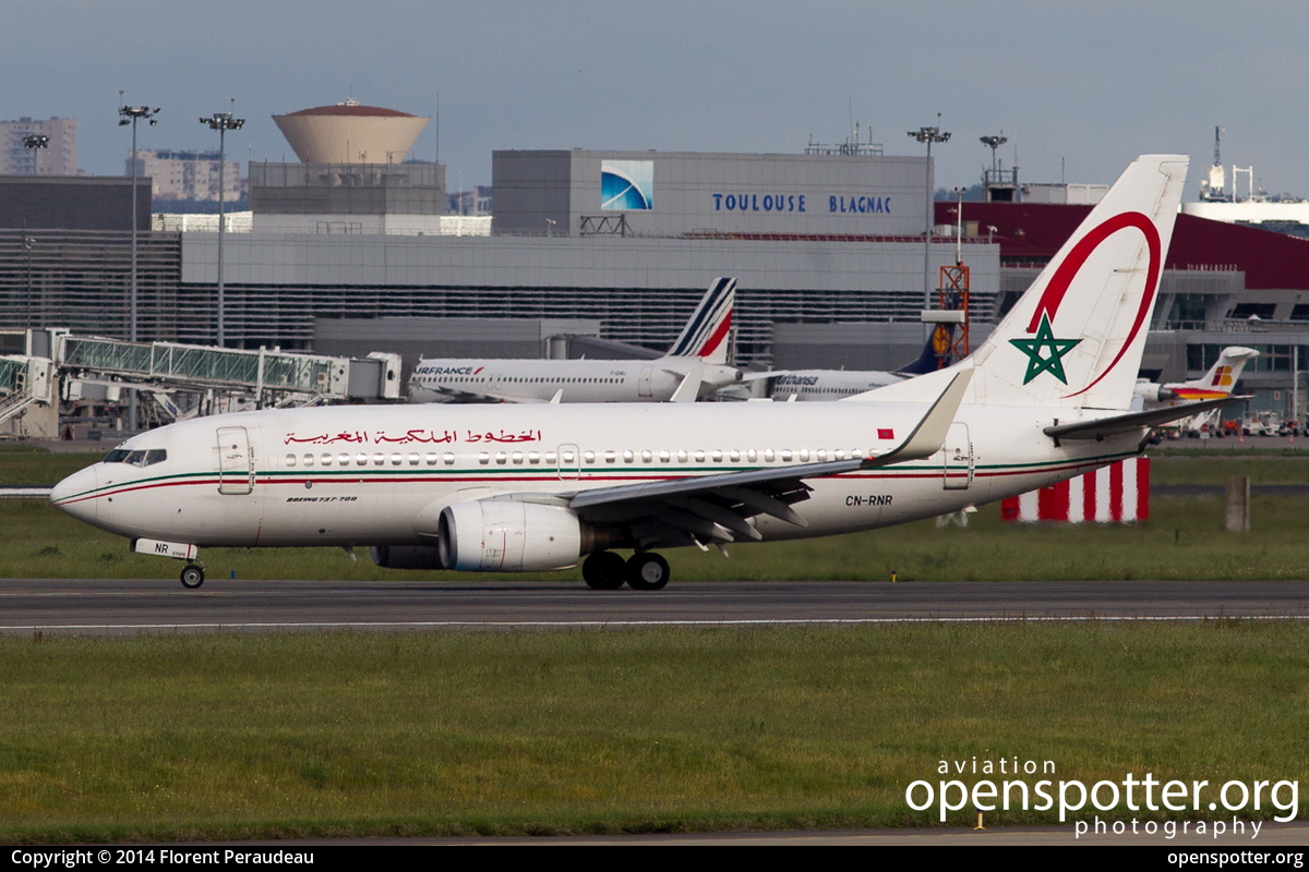CN-RNR - Royal Air Maroc Boeing 737-7B6(WL) at Toulouse Blagnac International Airport (TLS/LFBO) taken by Florent Peraudeau | openspotter.org | ID: 15673