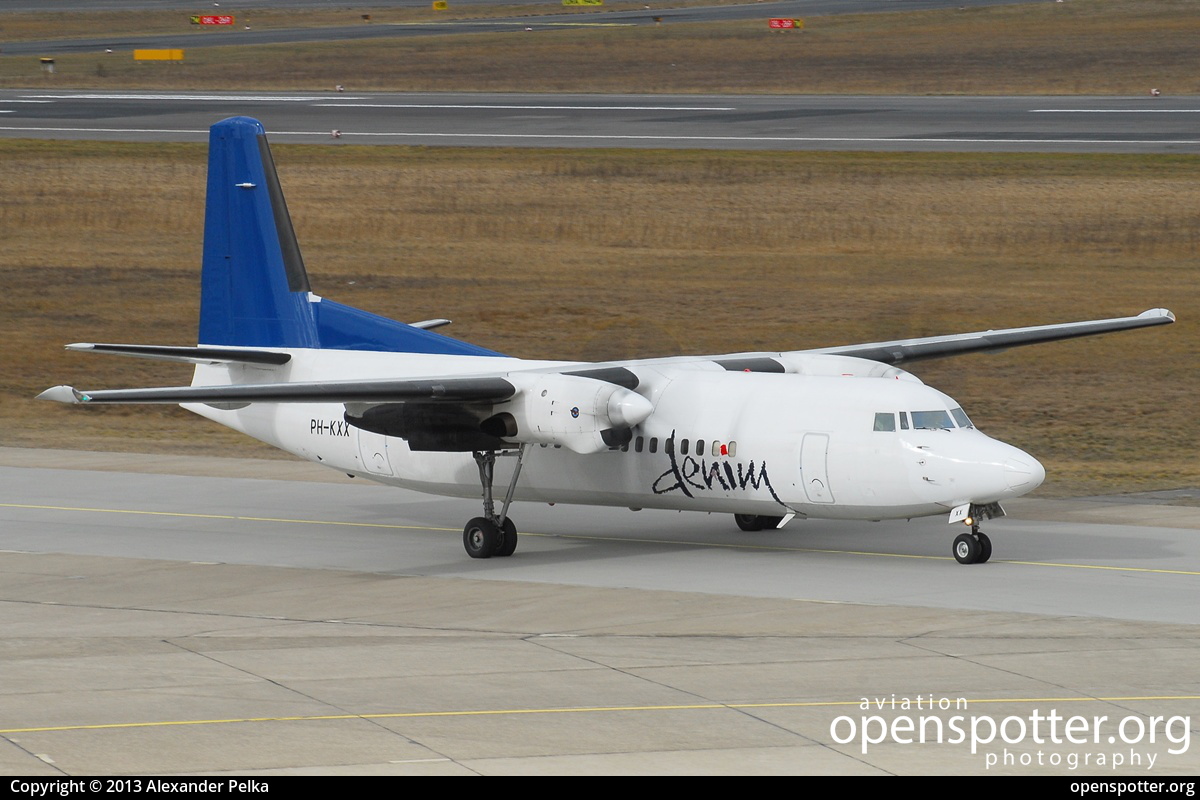 PH-KXX - Denim Air Fokker F50 at Berlin-Tegel Airport (TXL/EDDT) taken by Alexander Pelka | openspotter.org | ID: 9032