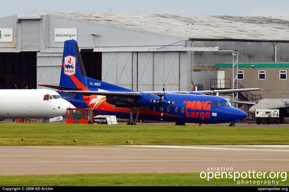 TC-MBD - MNG Airlines Fokker F27-500 Friendship at Coventry Airport (CVT/EGBE) taken by KD Archiv | openspotter.org | ID: 60983