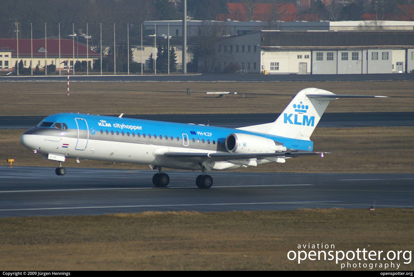 PH-KZP - KLM Cityhopper Fokker F70 at Berlin-Tegel Airport (TXL/EDDT) taken by Jürgen Hennings | openspotter.org | ID: 66214