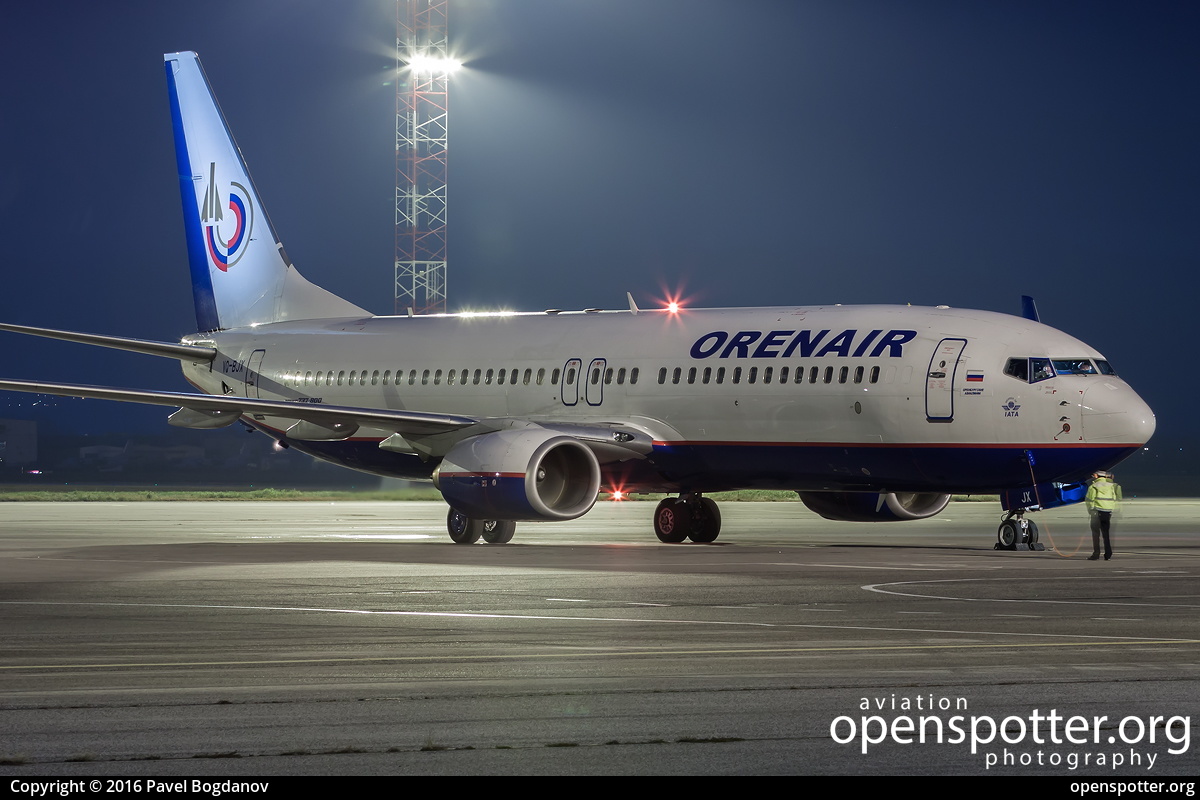 VQ-BJX - Orenburg Airlines Boeing 737-86N(WL) at Sofia Airport (SOF/LBSF) taken by Pavel Bogdanov | openspotter.org | ID: 27021