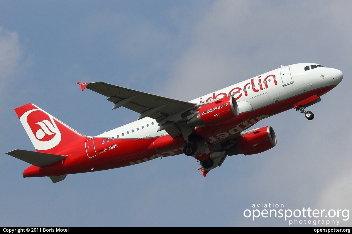 D-ABGK - Air Berlin Airbus A319-112 at Berlin-Tegel Airport (TXL/EDDT) taken by Boris Motel | openspotter.org | ID: 1699