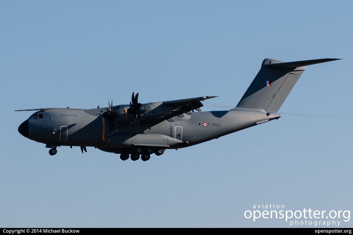 F-RBAA - France Air Force (Armée de l'Air) Airbus A400M at Berlin-Schönefeld International Airport (SXF/EDDB) taken by Michael Buckow | openspotter.org | ID: 16201