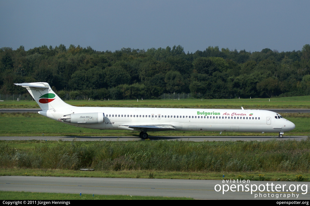 LZ-LDF - Bulgarian Air Charter McDonnell Douglas MD-82 at Hamburg Airport (Fuhlsbüttel Airport) (HAM/EDDH) taken by Jürgen Hennings | openspotter.org | ID: 34162