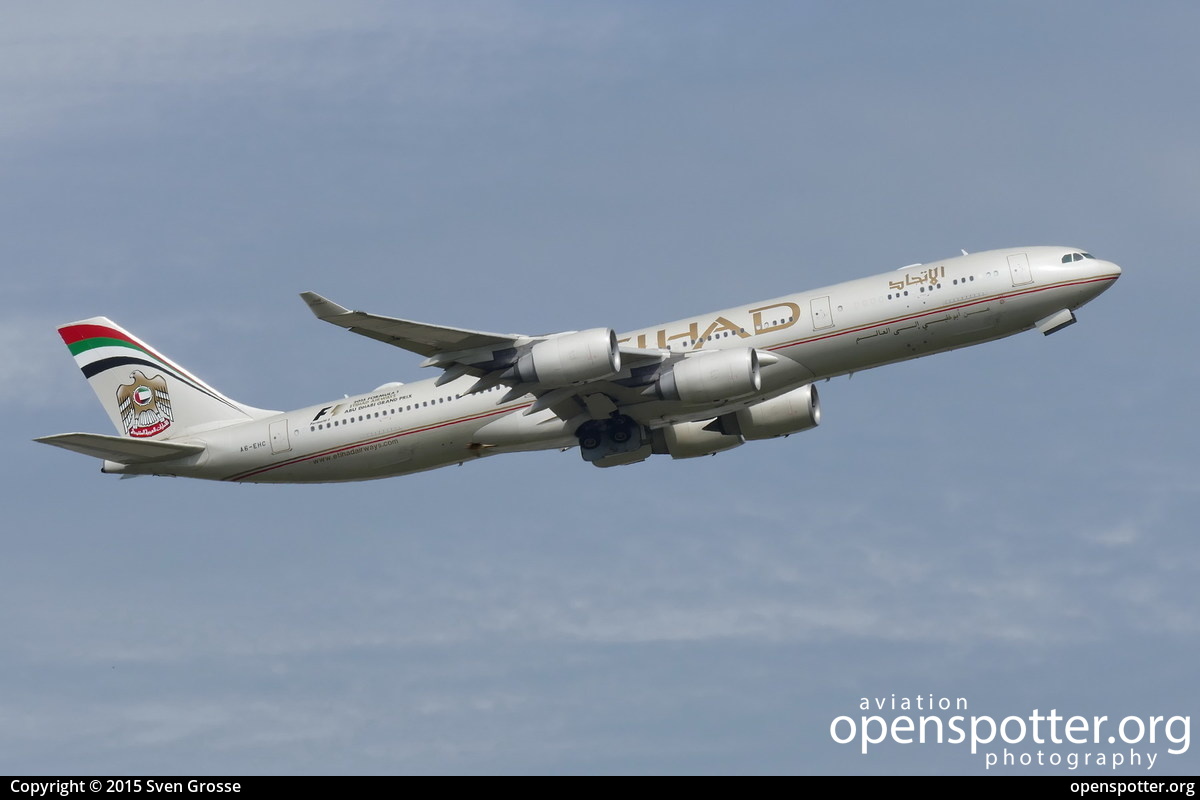 A6-EHC - Etihad Airways Airbus A340-541 at Frankfurt International Airport (FRA/EDDF) taken by Sven Grosse | openspotter.org | ID: 23660