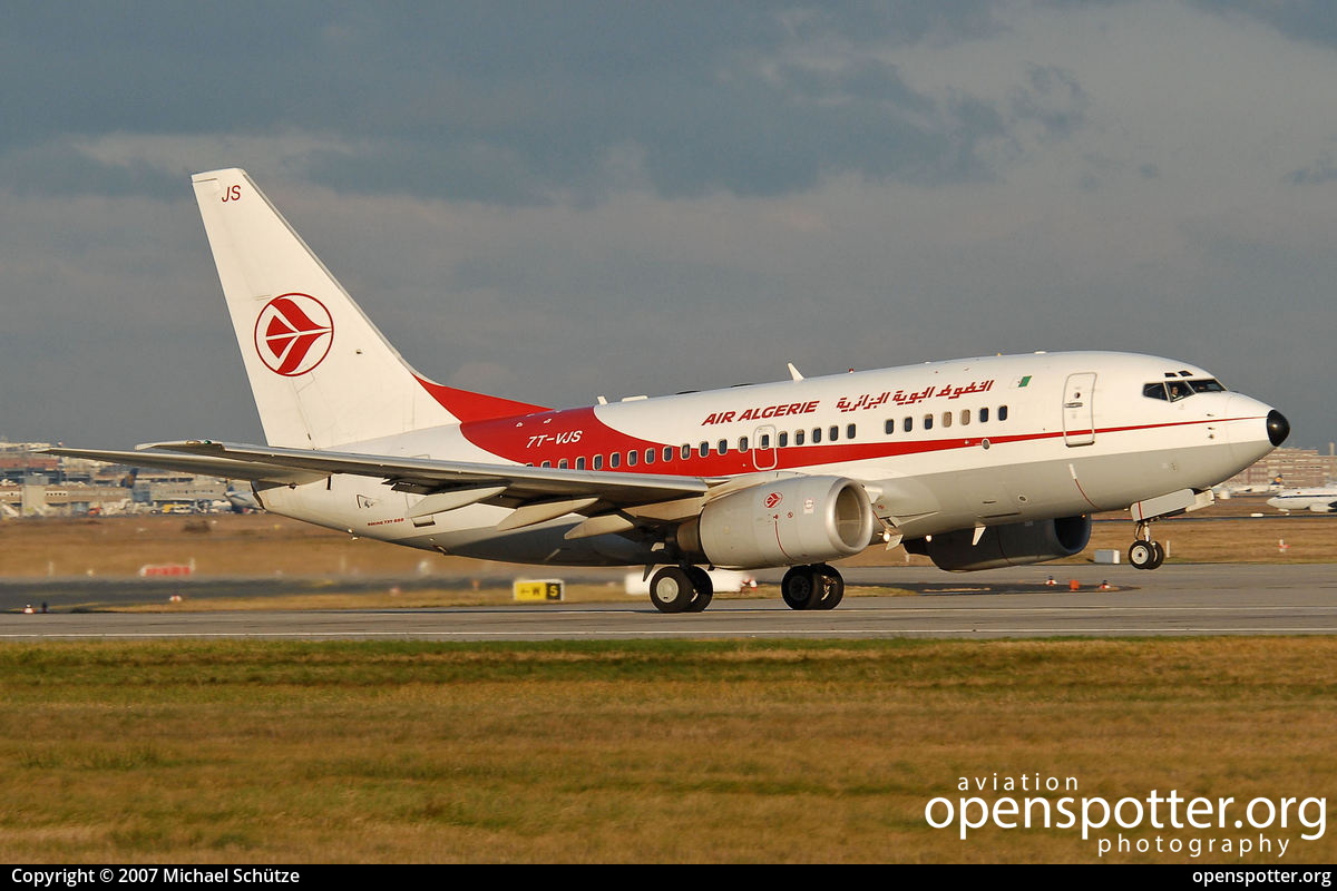 7T-VJS - Air Algérie Boeing 737-6D6 at Frankfurt International Airport (FRA/EDDF) taken by Michael Schütze | openspotter.org | ID: 11363