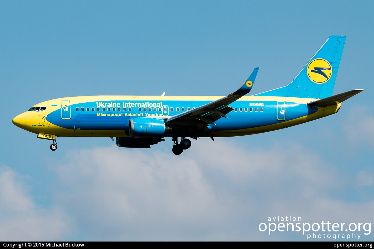 UR-GBD - Ukraine International Airlines Boeing 737-36Q(WL) at Ruzyne International Airport (PRG/LKPR) taken by Michael Buckow | openspotter.org | ID: 24830