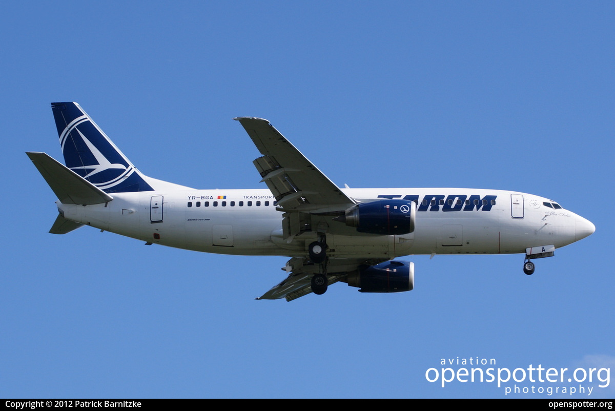 YR-BGA - Tarom Boeing 737-38J at Frankfurt International Airport (FRA/EDDF) taken by Patrick Barnitzke | openspotter.org | ID: 3605