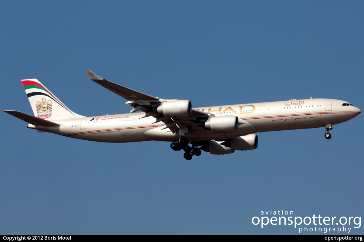 A6-EHA - Etihad Airways Airbus A340-541 at Frankfurt International Airport (FRA/EDDF) taken by Boris Motel | openspotter.org | ID: 2443