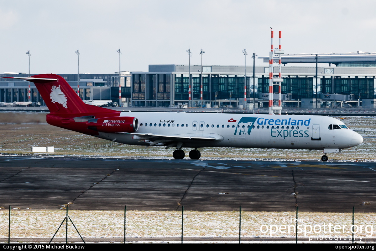 PH-MJP - Greenland Express Fokker F100 at Berlin-Schönefeld International Airport (SXF/EDDB) taken by Michael Buckow | openspotter.org | ID: 24840