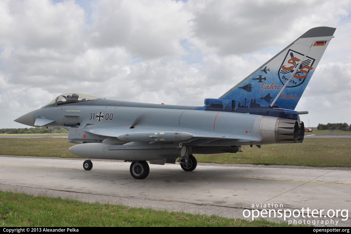 31+00 - German Air Force (Luftwaffe) Eurofighter EF-2000 Typhoon at Fliegerhorst Wittmundhafen (ETNT) taken by Alexander Pelka | openspotter.org | ID: 21199