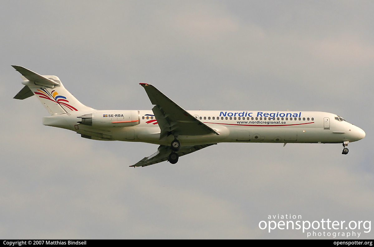 SE-RBA - Nordic Leisure McDonnell Douglas MD-87 at Berlin-Schönefeld International Airport (SXF/EDDB) taken by Matthias Bindseil | openspotter.org | ID: 15792