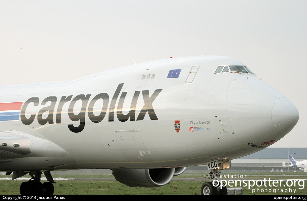 LX-VCG - Cargolux Airlines International Boeing 747-8R7F at Toulouse Blagnac International Airport (TLS/LFBO) taken by Jacques Panas | openspotter.org | ID: 14624