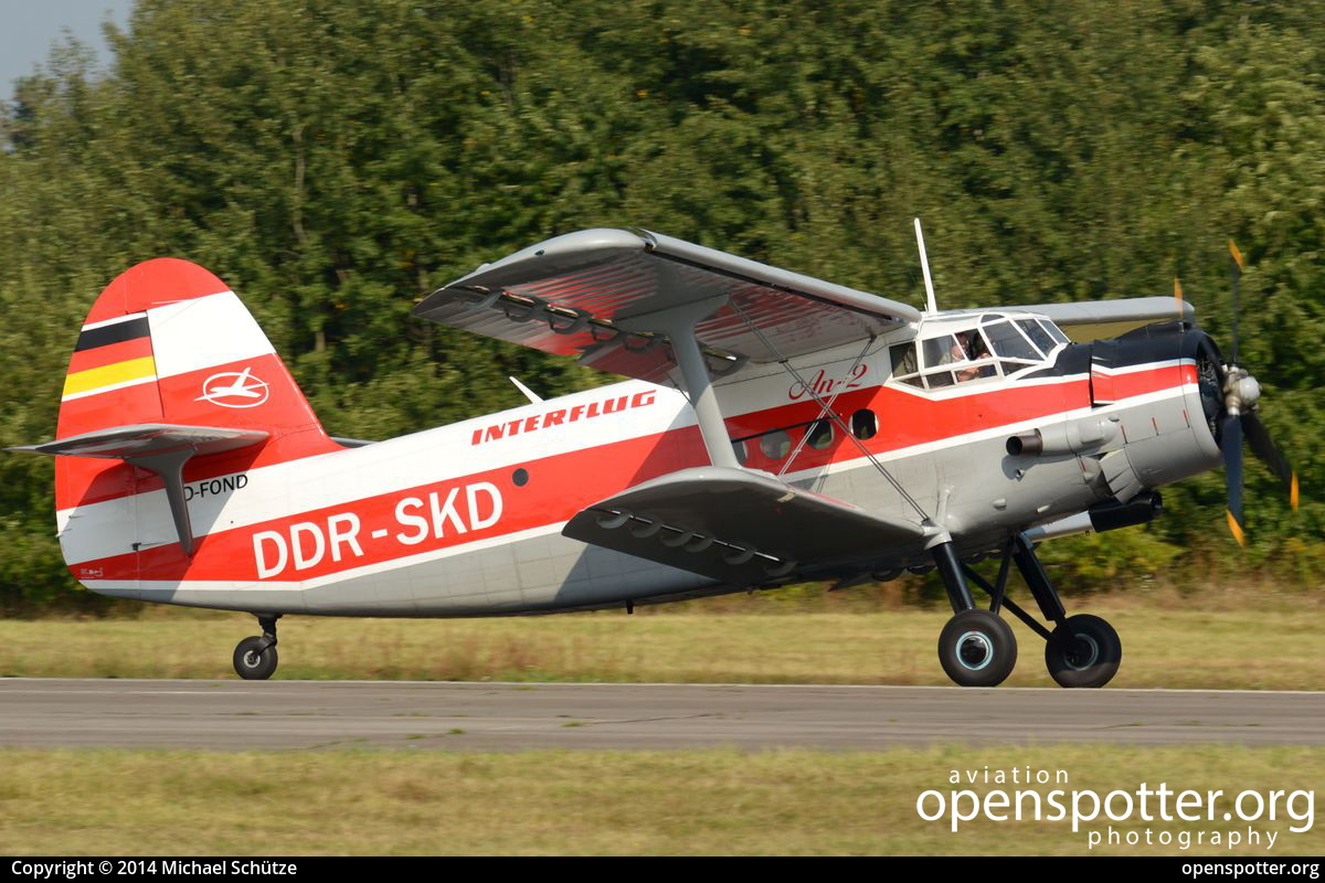 D-FOND - Private / Untitled Antonov An-2TP (PZL An-2TP) at RAF Gatow (GWW/EDBG) taken by Michael Schütze | openspotter.org | ID: 18189