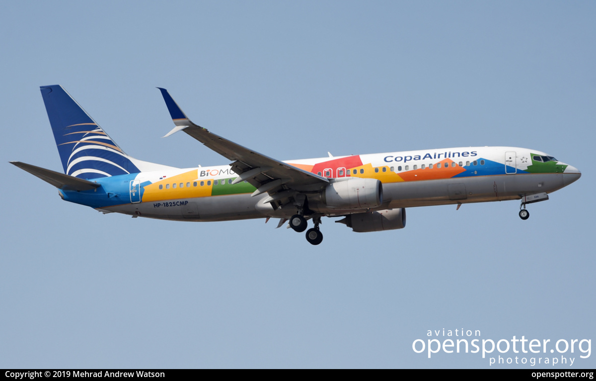 HP-1825CMP - Copa Airlines Boeing 737-8V3(WL) at Mexico City International Airport (MEX/MMMX) taken by Mehrad Andrew Watson | openspotter.org | ID: 58451