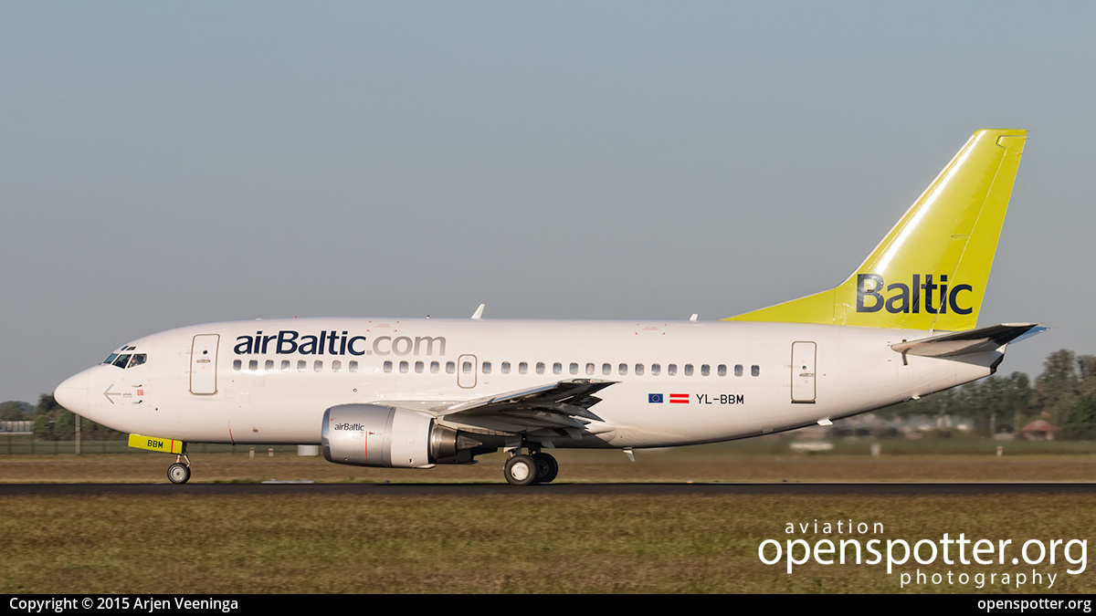 YL-BBM - Air Baltic Boeing 737-522 at Schiphol Airport (AMS/EHAM) taken by Arjen Veeninga | openspotter.org | ID: 38919