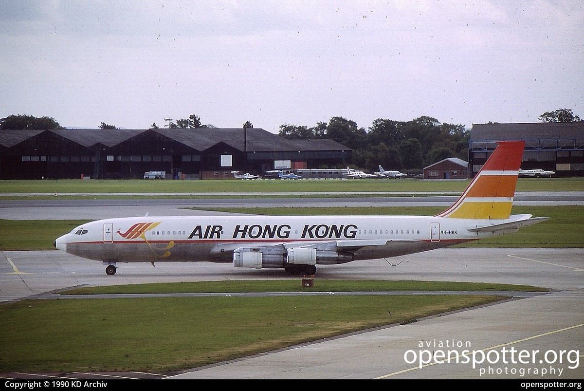 VR-HKK - Air Hong Kong Boeing 707-336C at Manchester Airport (MAN/EGCC) taken by KD Archiv | openspotter.org | ID: 61953