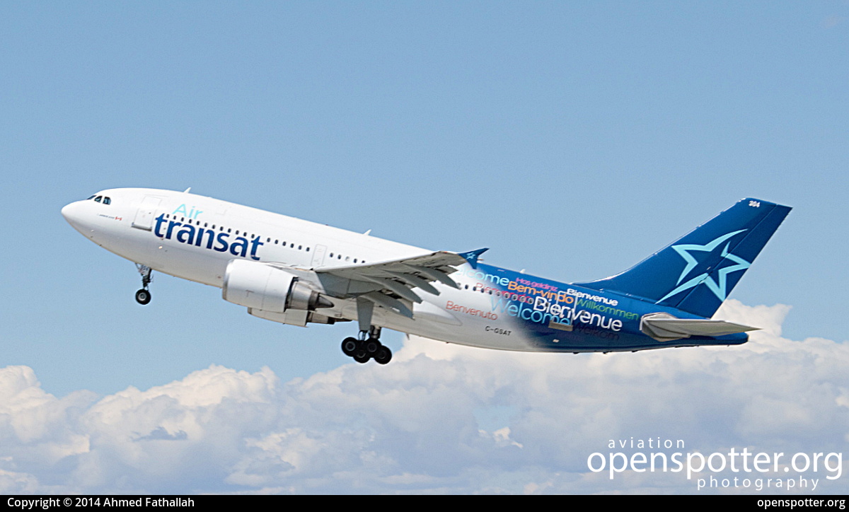 C-GSAT - Air Transat Airbus A310-308 at Montréal-Pierre Elliott Trudeau International Airport (YUL/CYUL) taken by Ahmed Fathallah | openspotter.org | ID: 16362
