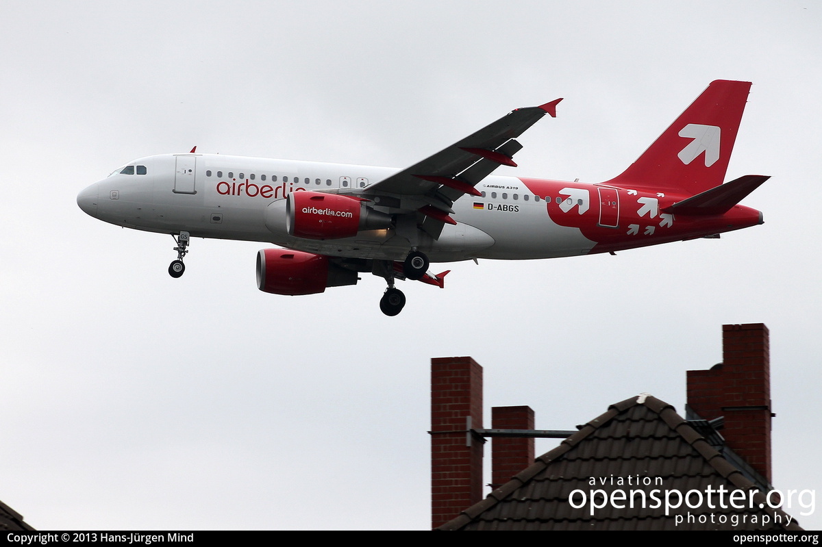 D-ABGS - Air Berlin Airbus A319-112 at Berlin-Tegel Airport (TXL/EDDT) taken by Hans-Jürgen Mind | openspotter.org | ID: 8844