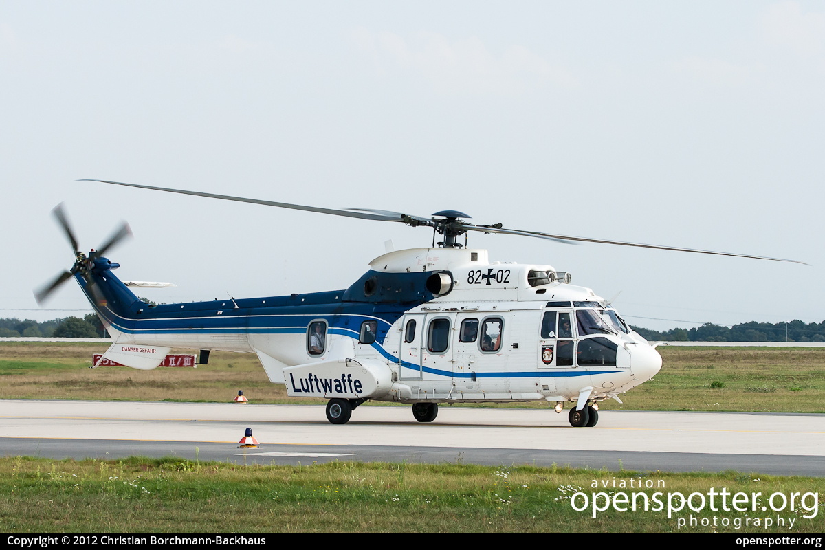 82+02 - Luftwaffe (German Air Force) Eurocopter AS-532U2 Cougar II at Berlin-Schönefeld International Airport (SXF/EDDB) taken by Christian Borchmann-Backhaus | openspotter.org | ID: 4520