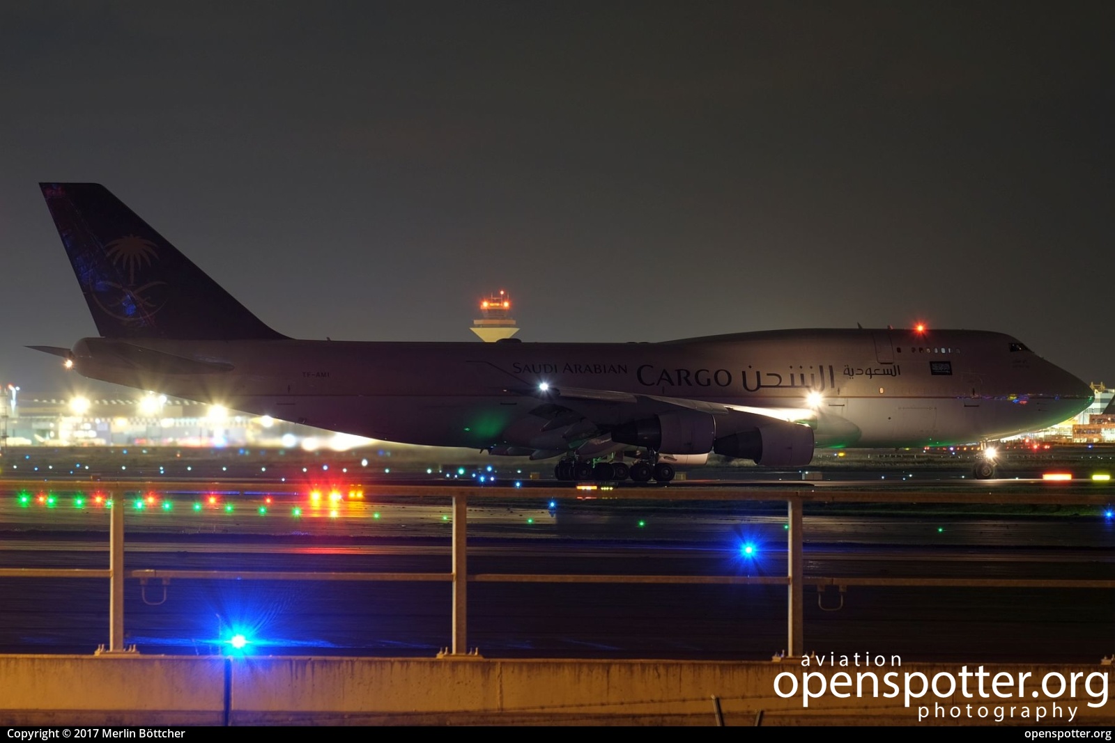 TF-AMI - Saudi Arabian Airlines Boeing 747-412(BDSF) at Frankfurt International Airport (FRA/EDDF) taken by Merlin Böttcher | openspotter.org | ID: 47559
