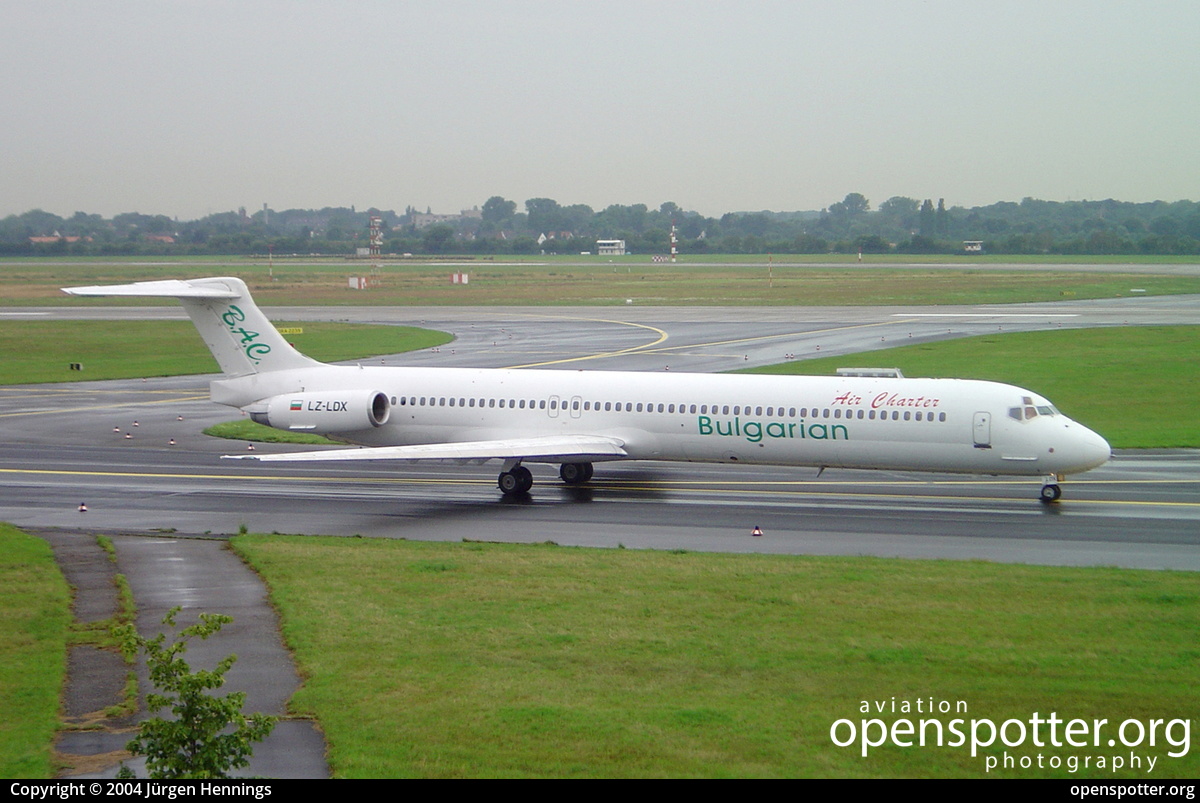LZ-LDX - Bulgarian Air Charter McDonnell Douglas MD-83 at Düsseldorf International Airport (DUS/EDDL) taken by Jürgen Hennings | openspotter.org | ID: 33460