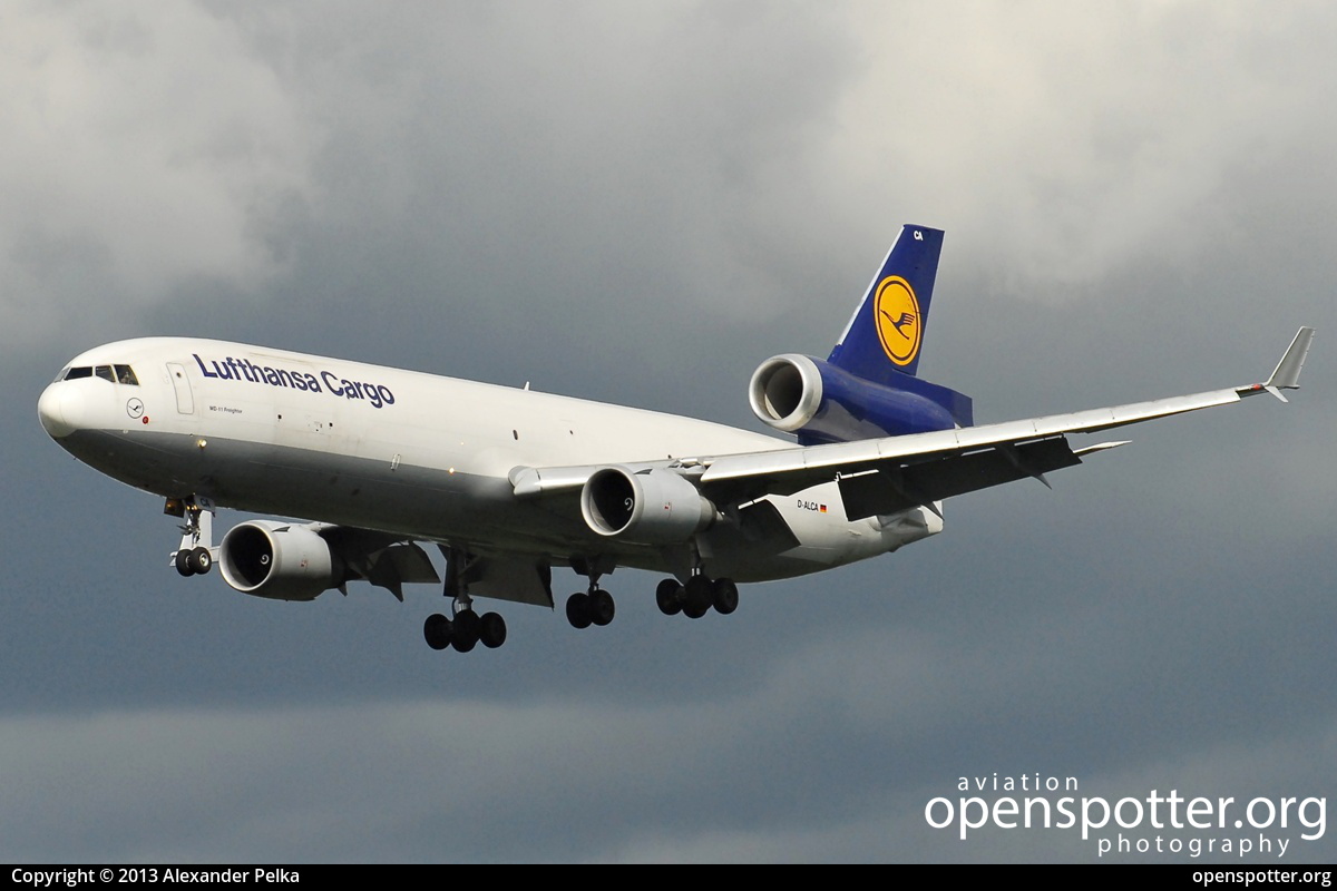 D-ALCA - Lufthansa Cargo McDonnell Douglas MD-11F at Frankfurt International Airport (FRA/EDDF) taken by Alexander Pelka | openspotter.org | ID: 9179