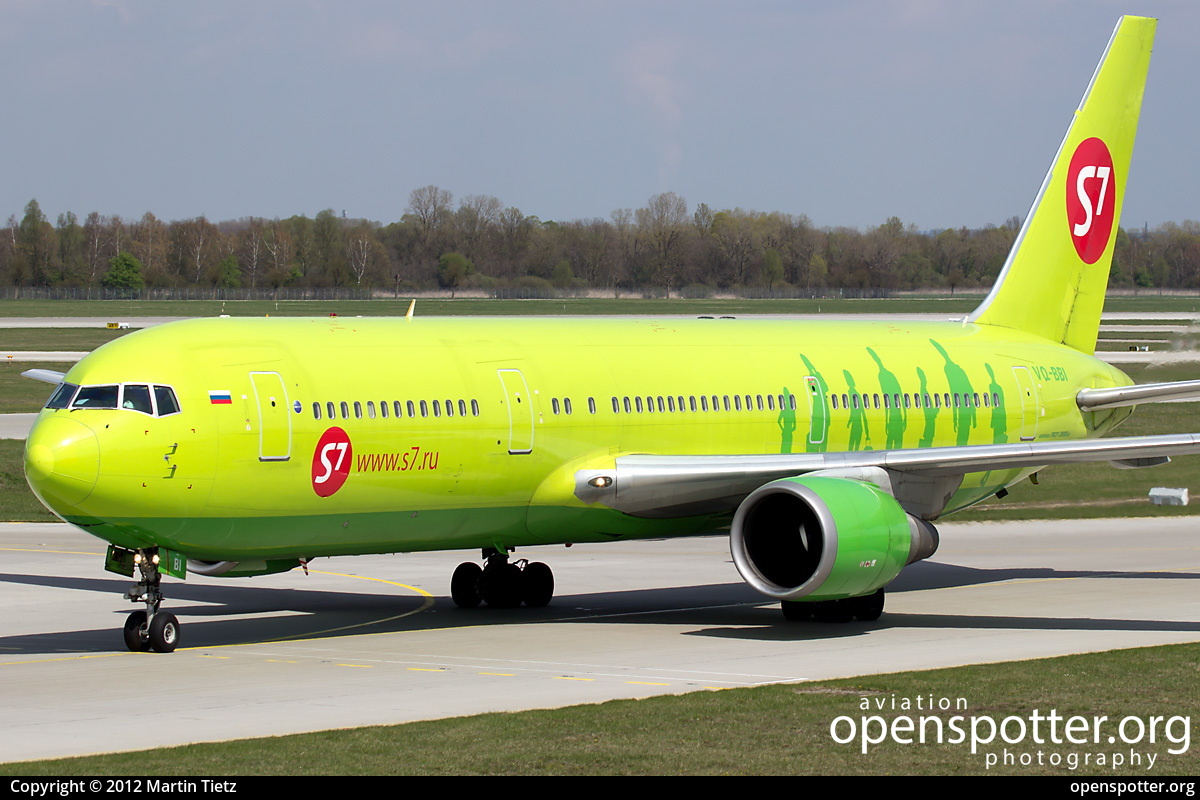 VQ-BBI - S7 Airlines Boeing 767-328(ER) at Franz Josef Strauss International Airport (MUC/EDDM) taken by Martin Tietz | openspotter.org | ID: 2743