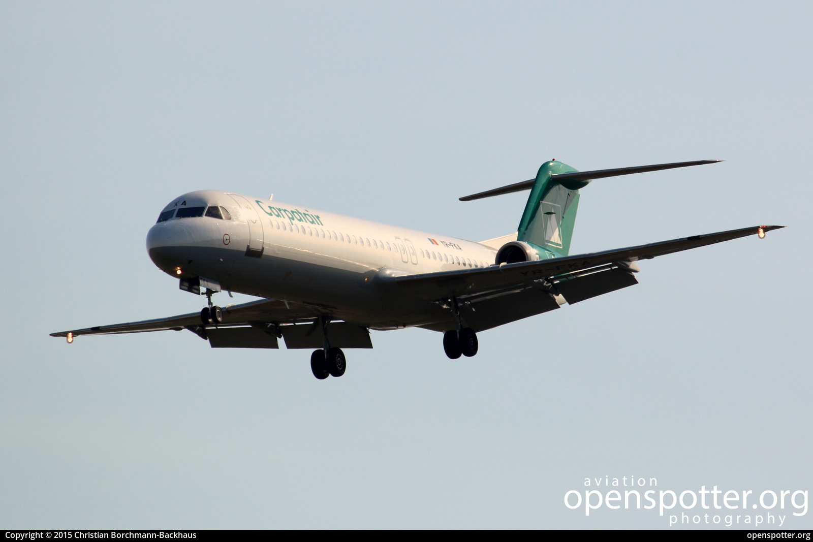 YR-FKA - Carpatair Fokker F100 at Berlin-Schönefeld International Airport (SXF/EDDB) taken by Christian Borchmann-Backhaus | openspotter.org | ID: 50532