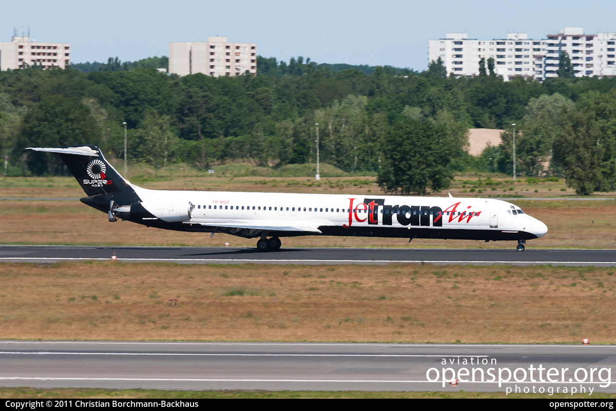 YR-MDS - Jetran Air McDonnell Douglas MD-82 at Berlin-Tegel Airport (TXL/EDDT) taken by Christian Borchmann-Backhaus | openspotter.org | ID: 1152