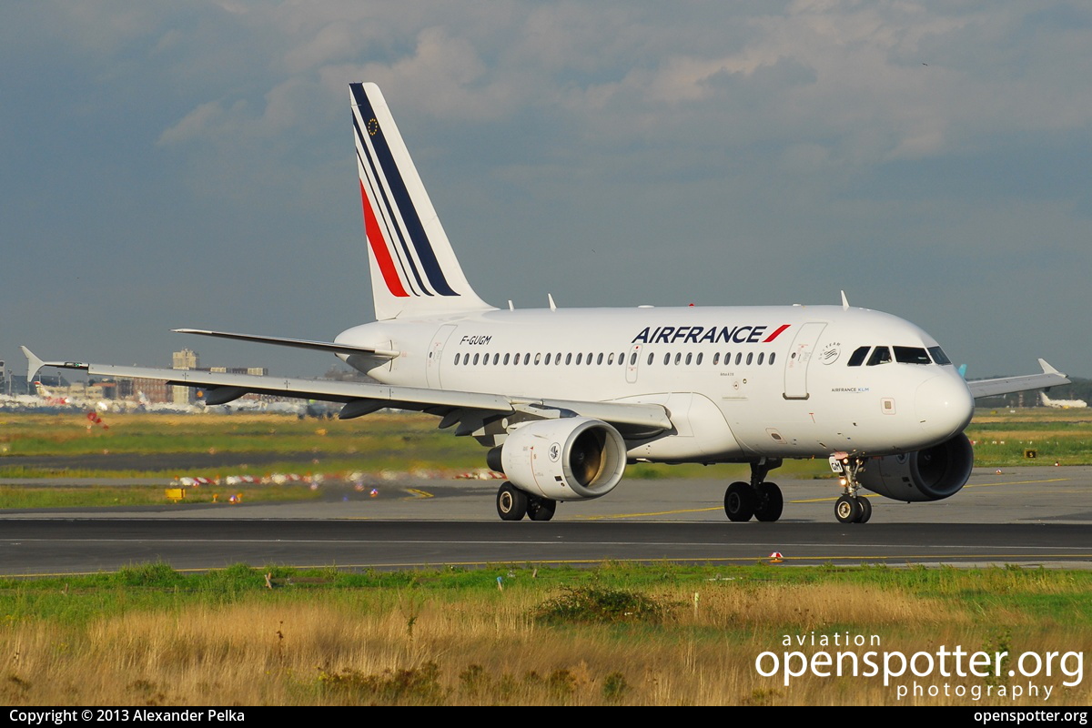 F-GUGM - Air France Airbus A318-111 at Frankfurt International Airport (FRA/EDDF) taken by Alexander Pelka | openspotter.org | ID: 9406