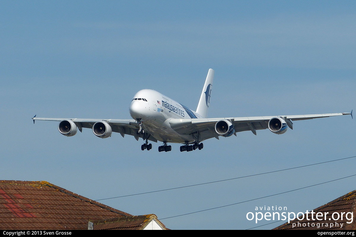 9MMNF Malaysia Airlines Airbus A380841 at London Heathrow Airport