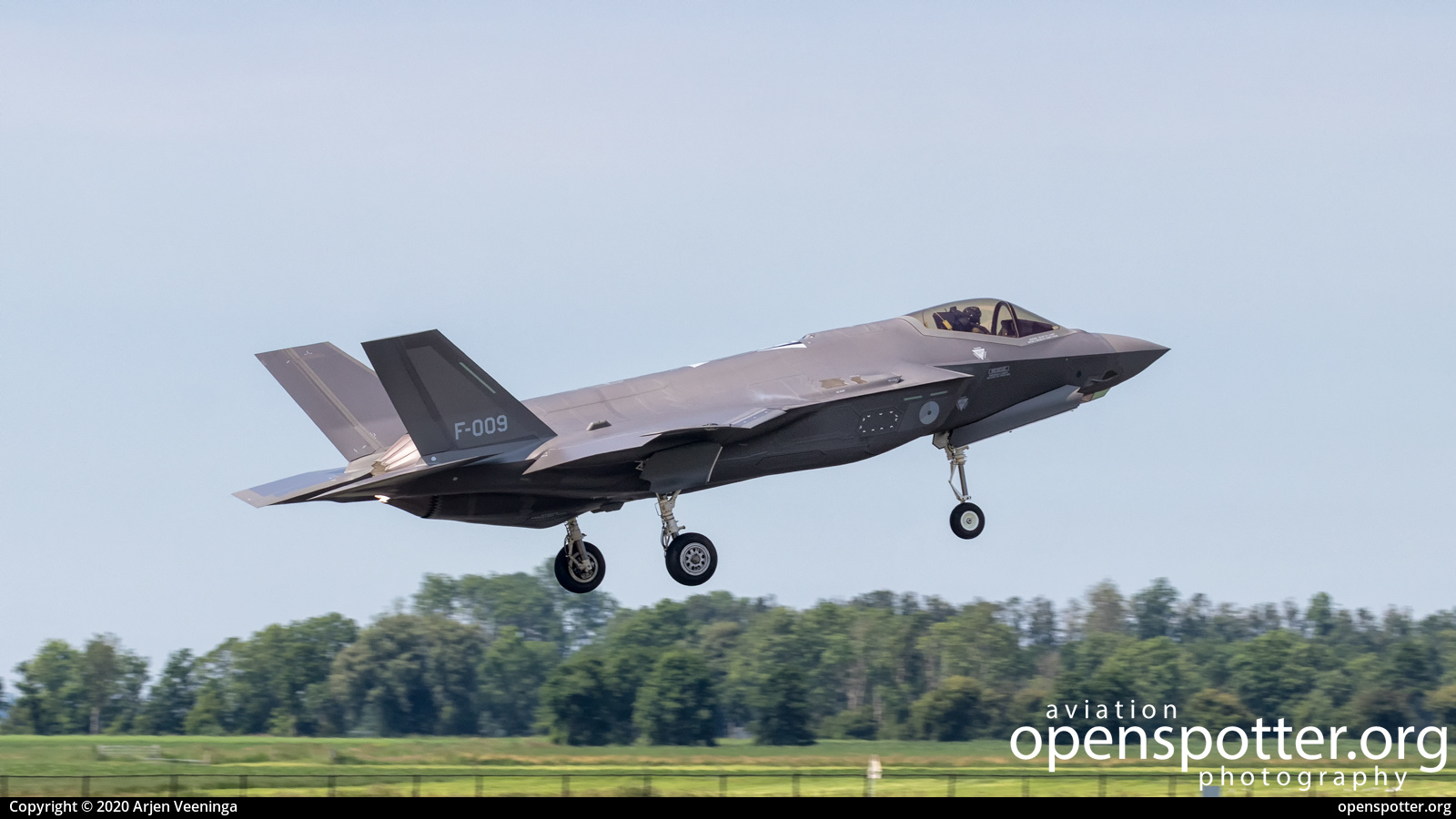 F-009 - Royal Netherlands Air Force Lockheed Martin F-35A Lightning II at Leeuwarden Airport (LWR/EHLW) taken by Arjen Veeninga | openspotter.org | ID: 69187