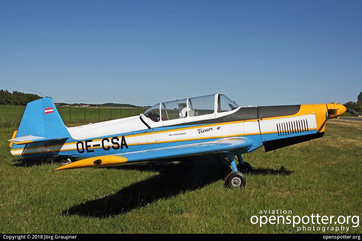 OE-CSA - Private / Untitled Zlin Z-526 Trener at Heringsdorf Airport (HDF/EDAH) taken by Jörg Graupner | openspotter.org | ID: 55125