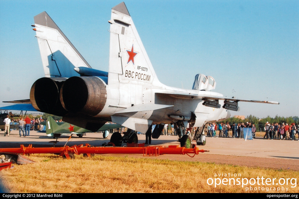 93 BLUE - Russian Federation Air Force Mikoyan-Gurevich MiG-31BM at Zhukovsky International Airport (ZIA/UUBW) taken by Manfred Röhl | openspotter.org | ID: 52478