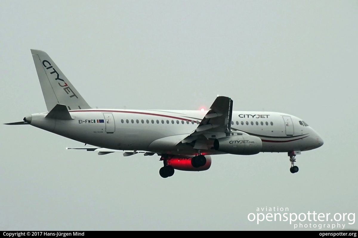 EI-FWC - CityJet Sukhoi Superjet 100-95B at Berlin-Tegel Airport (TXL/EDDT) taken by Hans-Jürgen Mind | openspotter.org | ID: 37956