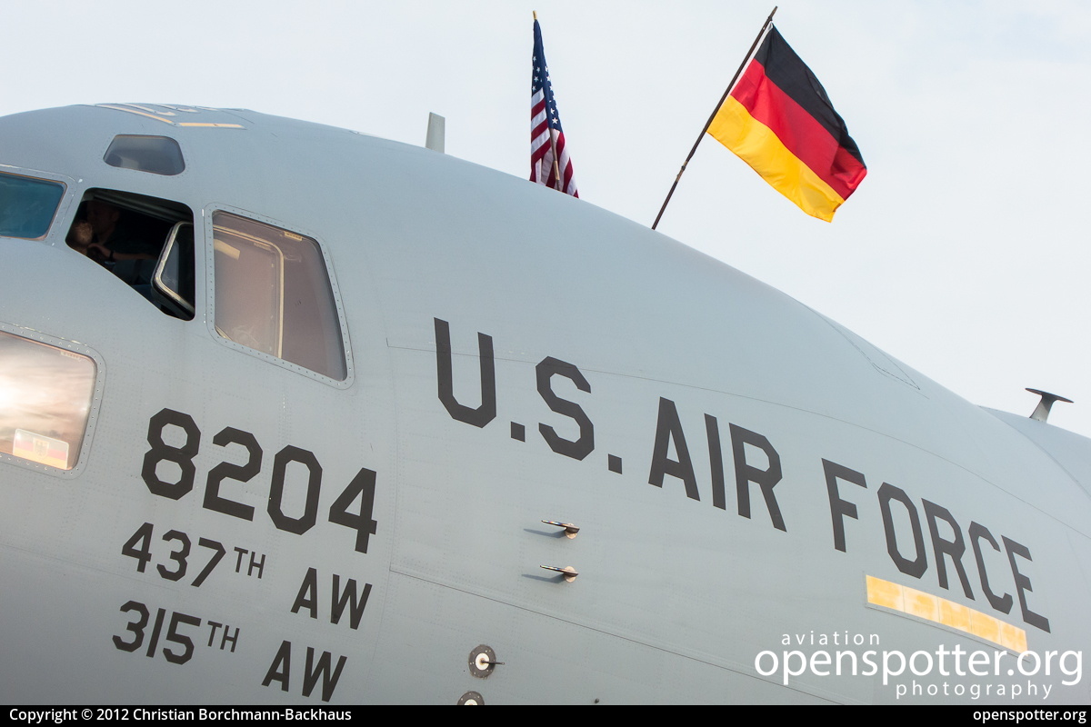 08-8204 - US Airforce (USAF) Boeing C-17A Globemaster III at Berlin-Schönefeld International Airport (SXF/EDDB) taken by Christian Borchmann-Backhaus | openspotter.org | ID: 4334