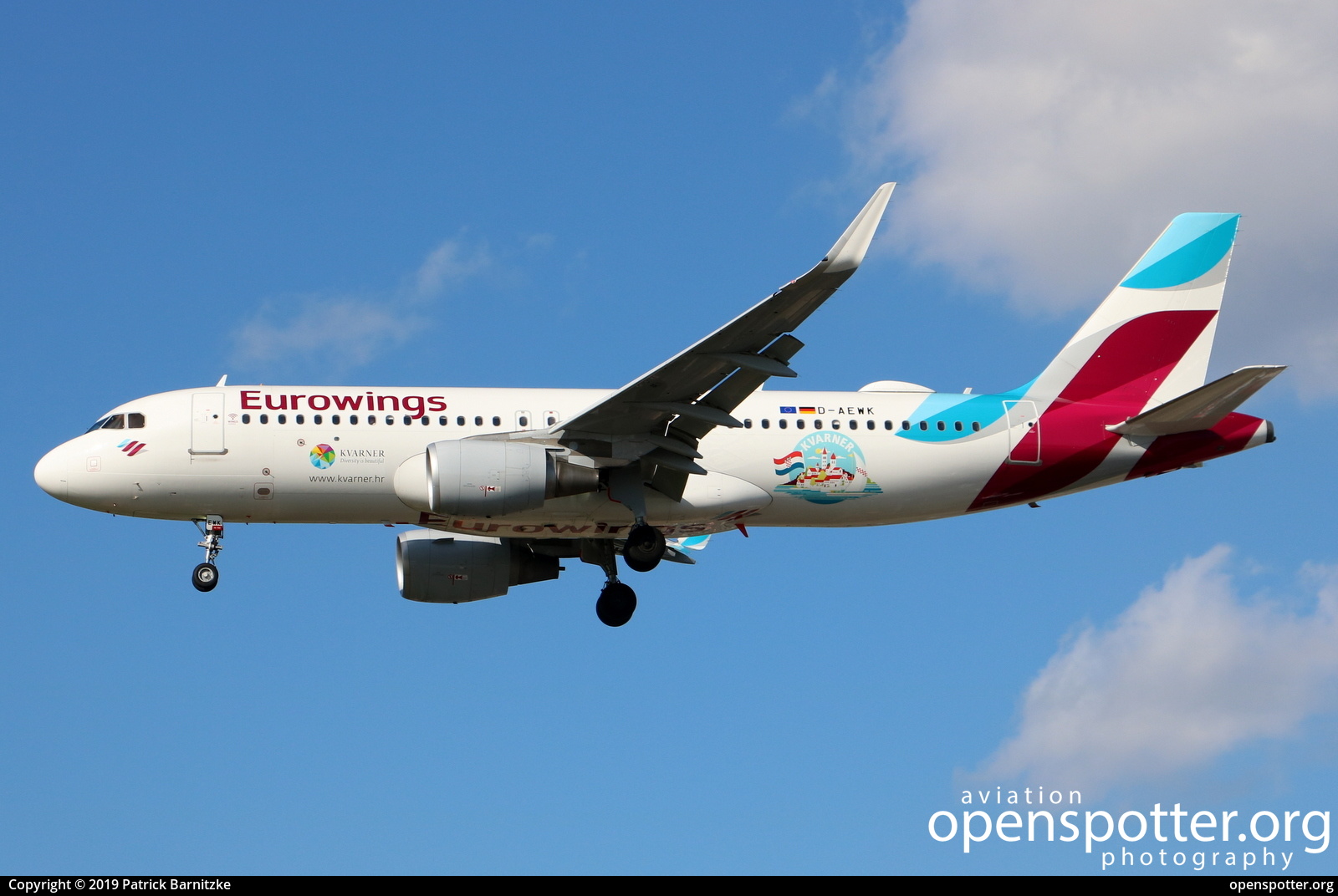 D-AEWK - Eurowings Airbus A320-214(WL) at London Heathrow Airport (LHR/EGLL) taken by Patrick Barnitzke | openspotter.org | ID: 62510